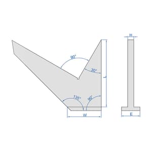 Insize 110 x 59 mm Special Square, 4765-110