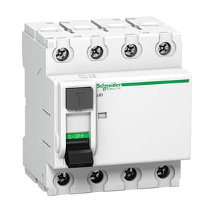 Schneider Electric 30 mA / 25 Amp AC Residual Current Circuit Breaker - xID (4 Pole), A9N16251