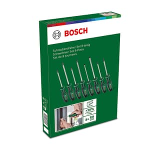 Bosch 8 Pcs Mix Screwdriver Set, 1 600 A02 BX8