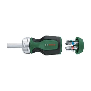 Bosch 6 Pcs Stubby Bit Ratchet Screwdriver Set, 1 600 A03 2UY