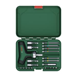 Bosch 22 Pcs Bit Ratchet T-handle Screwdriver Set, 1 600 A02 Z9T