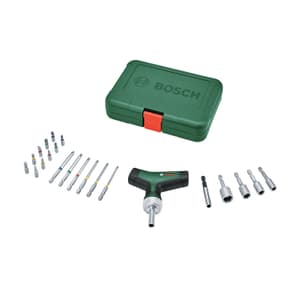 Bosch 22 Pcs Bit Ratchet T-handle Screwdriver Set, 1 600 A02 Z9T