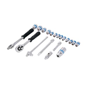 Taparia 20 Pcs 3/8 Inch Sq. Drive Socket Set (9.5 mm), S 3/8H