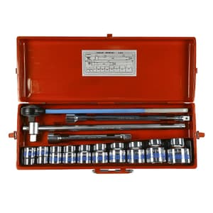 Taparia 14 Pcs 1/2 Inch Sq. Drive Hexagonal Socket Set (6PT), S 3/4 H