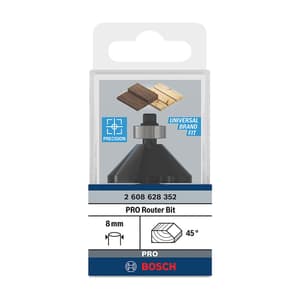 Bosch 35 mm Pro Router Bit (Chamfer Bit), 2 608 628 352