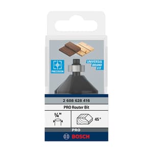 Bosch 1-3/8 inch Pro Router Bit (Chamfer Bit), 2 608 628 416