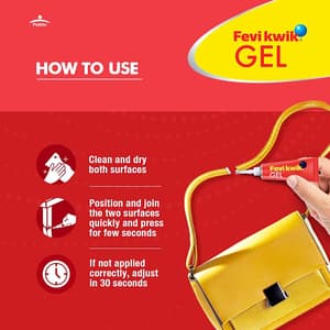 Fevikwik Gel 1 gms Non-Drip Instant Adhesive (Pack of 12 Pcs)
