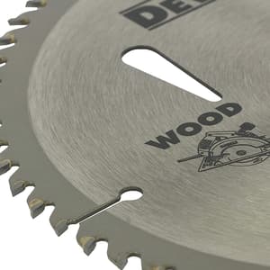 Dewalt 7-1/4 inch / 185 mm TCT Woodworking Cutting Blade For MDF Particle Boards Laminated Boards (60 Teeth), DW03760-IN