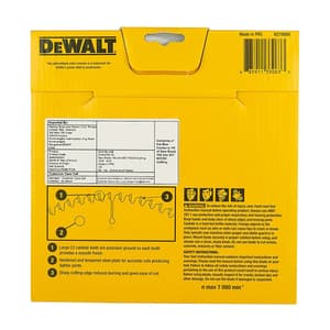 Dewalt 7-1/4 inch / 185 mm TCT Woodworking Cutting Blade For MDF Particle Boards Laminated Boards (60 Teeth), DW03760-IN