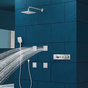 Kohler Anthem Recessed Thermostatic Mechanical 4 Outlet Trim In Polished Chrome Finish, K-26348IN-9-CP