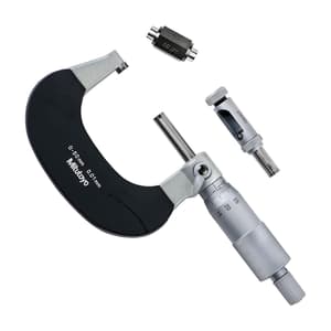 Mitutoyo 0 - 50 mm Interchangeable Anvil Outside Micrometer, 104-171