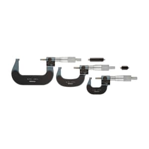 Mitutoyo 0 - 75 mm Digit Outside Micrometer Set (Pack of 3 Pcs), 193-915