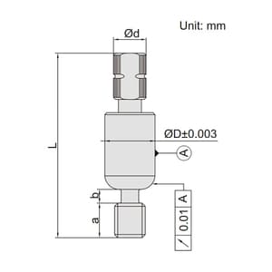Insize M3 x 0.5 mm Threaded Hole Location Gauge, 4676-3