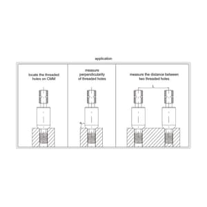 Insize M3 x 0.5 mm Threaded Hole Location Gauge, 4676-3