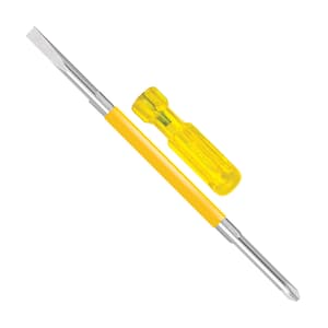 Freemans 6 mm (Flat) x PH2 (Phillips) x 100 mm (Blade Length) Insulated Two In One Screw Driver, TO100