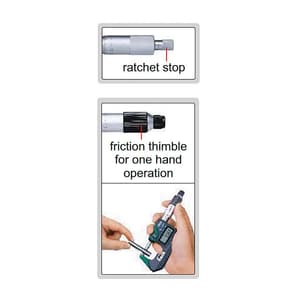 Insize 150 - 175 mm Waterproof Digital Outside Micrometer (Without Data Output), 3108-175A