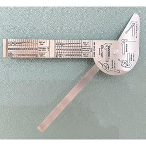 Kristeel 4 inch Multi Use Rule & Gauge (Five Distinct Functions), MURG