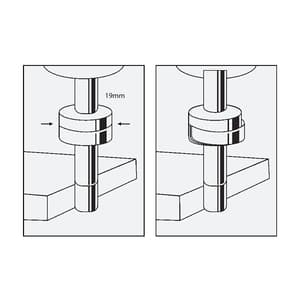 Ozar 10 mm Shank Dia. Double End Edge Finder, AEF-5544