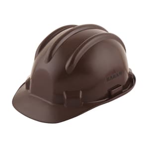 Karam ISI Marked Shelmet Safety Helmet With Plastic Cradle (Brown), PN501