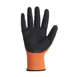 Karam Orange Supported Hand Gloves (Medium) (Pack Of 12 Pair), HS01
