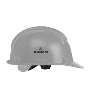 Karam ISI Marked Shelmet Safety Helmet With Plastic Cradle (Grey), PN501