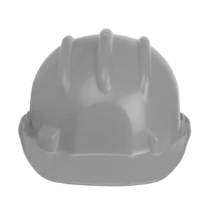 Karam ISI Marked Shelmet Safety Helmet With Plastic Cradle (Grey), PN501