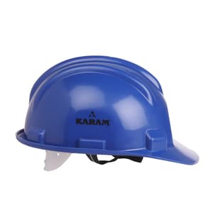 Karam ISI Marked Shelmet Safety Helmet With Plastic Cradle (Lamination Blue), PN501