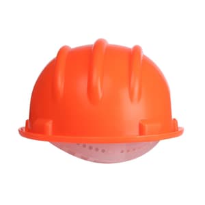 Karam ISI Marked Shelmet Safety Helmet With Plastic Cradle (Orange), PN501