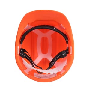 Karam ISI Marked Shelmet Safety Helmet With Plastic Cradle (Orange), PN501