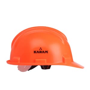 Karam ISI Marked Shelmet Safety Helmet With Plastic Cradle (Orange), PN501