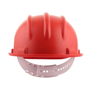 Karam ISI Marked Shelmet Safety Helmet With Plastic Cradle (Red), PN501