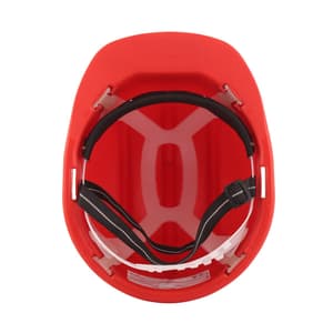 Karam ISI Marked Shelmet Safety Helmet With Plastic Cradle (Red), PN501