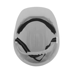 Karam ISI Marked Shelmet Safety Helmet With Plastic Cradle (White), PN501
