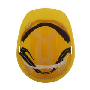Karam ISI Marked Shelmet Safety Helmet With Plastic Cradle (Yellow), PN501