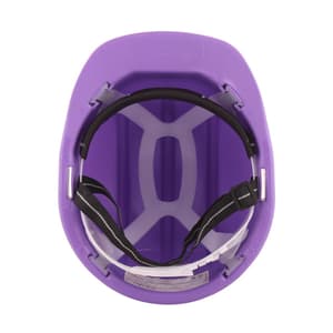 Karam ISI Marked Shelmet Safety Helmet With Plastic Cradle (Violet), PN501