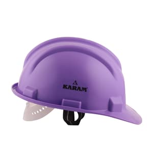 Karam ISI Marked Shelmet Safety Helmet With Plastic Cradle (Violet), PN501