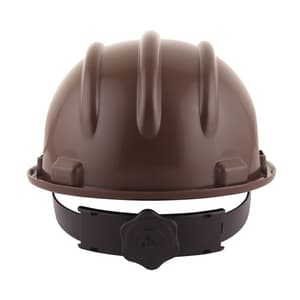 Karam ISI Marked Shelmet Ratchet Type Safety Helmet With Plastic Cradle (Brown), PN521