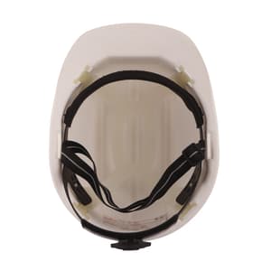 Karam ISI Marked Shelmet Ratchet Type Safety Helmet With Plastic Cradle (White), PN521