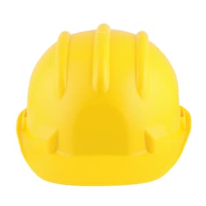 Karam ISI Marked Shelmet Ratchet Type Safety Helmet With Plastic Cradle (Yellow), PN521