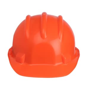 Karam ISI Marked Shelmet Ratchet Type Safety Helmet With Plastic Cradle (Fluorescent Orange), PN521