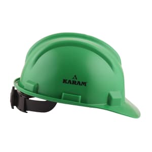 Karam ISI Marked Shelmet Ratchet Type Safety Helmet With Plastic Cradle (Hyd Green), PN521