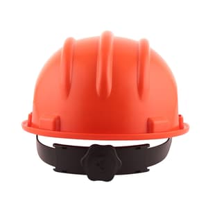 Karam ISI Marked Shelmet Ratchet Type Safety Helmet With Plastic Cradle (Orange), PN521