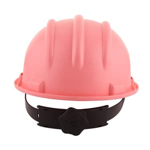 Karam ISI Marked Shelmet Ratchet Type Safety Helmet With Plastic Cradle (Pink), PN521