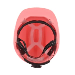 Karam ISI Marked Shelmet Ratchet Type Safety Helmet With Plastic Cradle (Pink), PN521