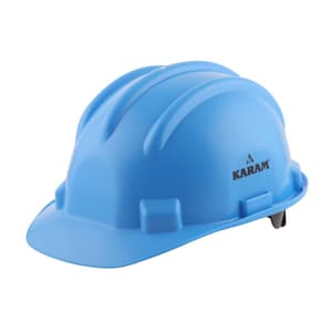 Karam ISI Marked Shelmet Ratchet Type Safety Helmet With Plastic Cradle (Star Blue), PN521