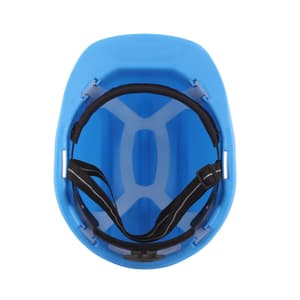 Karam ISI Marked Shelmet Ratchet Type Safety Helmet With Plastic Cradle (Star Blue), PN521