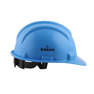 Karam ISI Marked Shelmet Ratchet Type Safety Helmet With Plastic Cradle (Star Blue), PN521