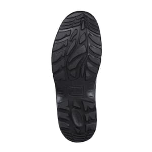 Karam Workmen's Deluxe Leather Safety Shoe - Steel Toe (Black), FS05BL