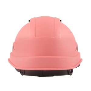 Karam ISI Marked Shelblast Safety Helmet With Plastic Cradle Peak & Nape Type Adjustment (Pink), PN541