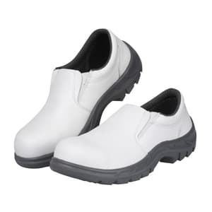Karam Men's Executive Abwarf Safety Shoe - Steel Toe (White), FS13RG